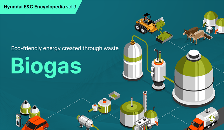 [Hyundai E&C Encyclopedia Vol.9] Eco-friendly energy created through waste, ‘Biogas’