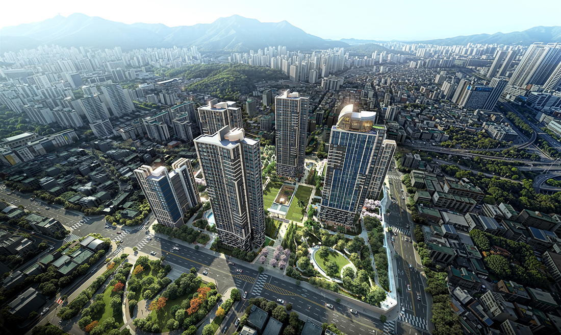 군포 금정2구역 재개발사업 조감도