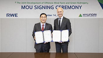 Hyundai E&C, forms a partnership with the largest energy company RWE in Europe on the next-generation energy project